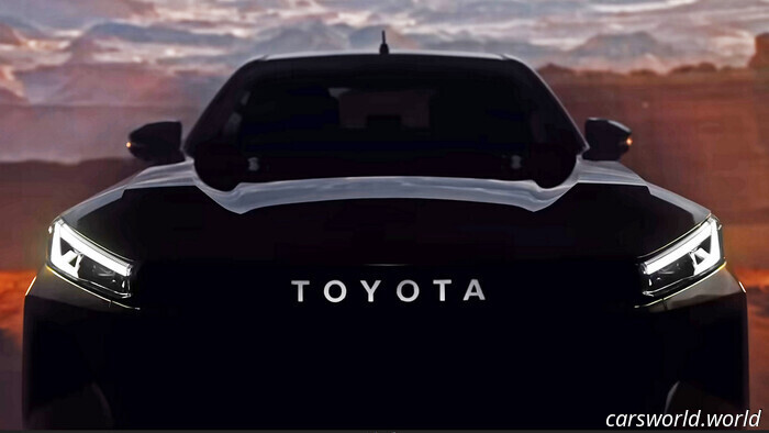 La nuova Toyota Hilux mostra il suo volto in vista dello svelamento imminente | Carscoops